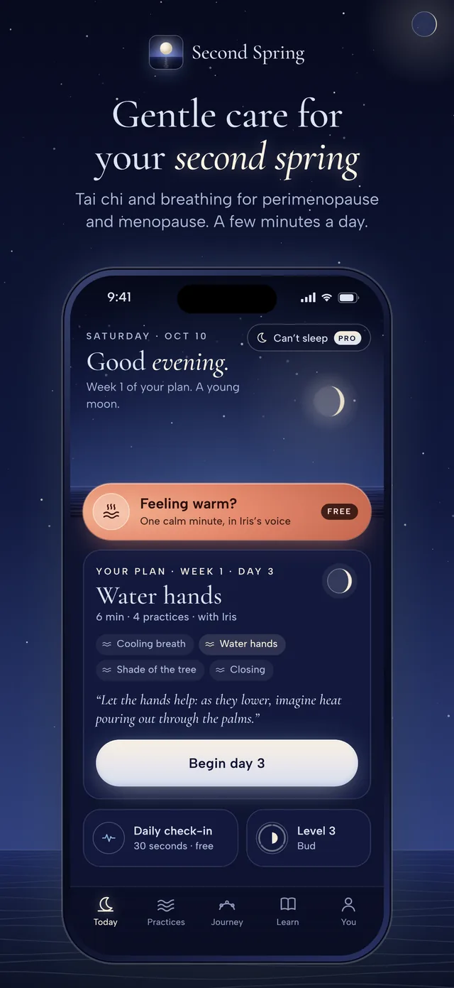 Screenshot from the Second Spring App Store listing